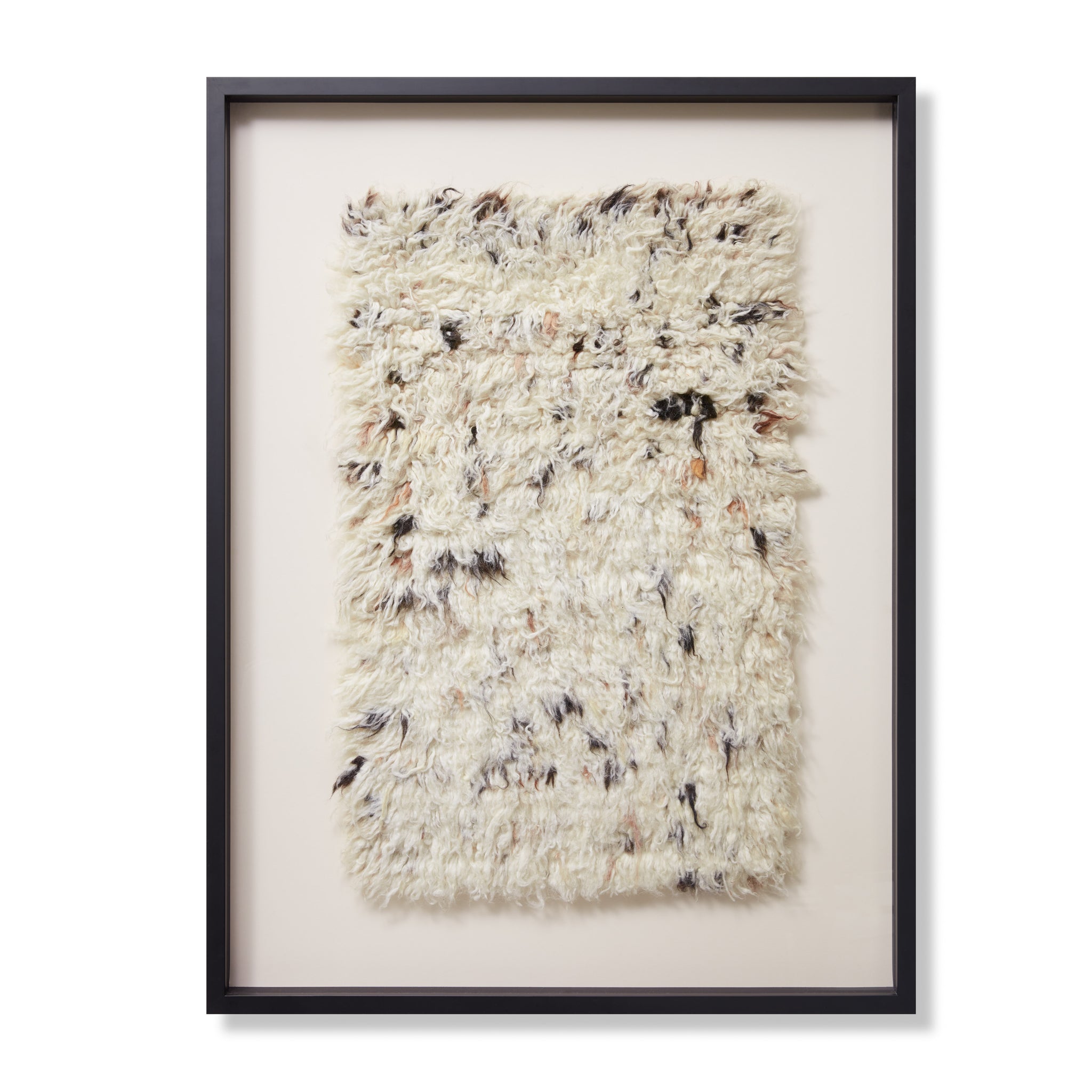 front view of Guanaco Black / Ivory luxury Artwork