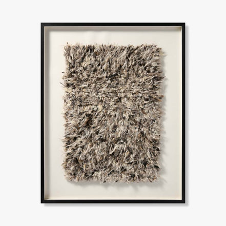 front view of Suri Grey / Ivory luxury Artwork