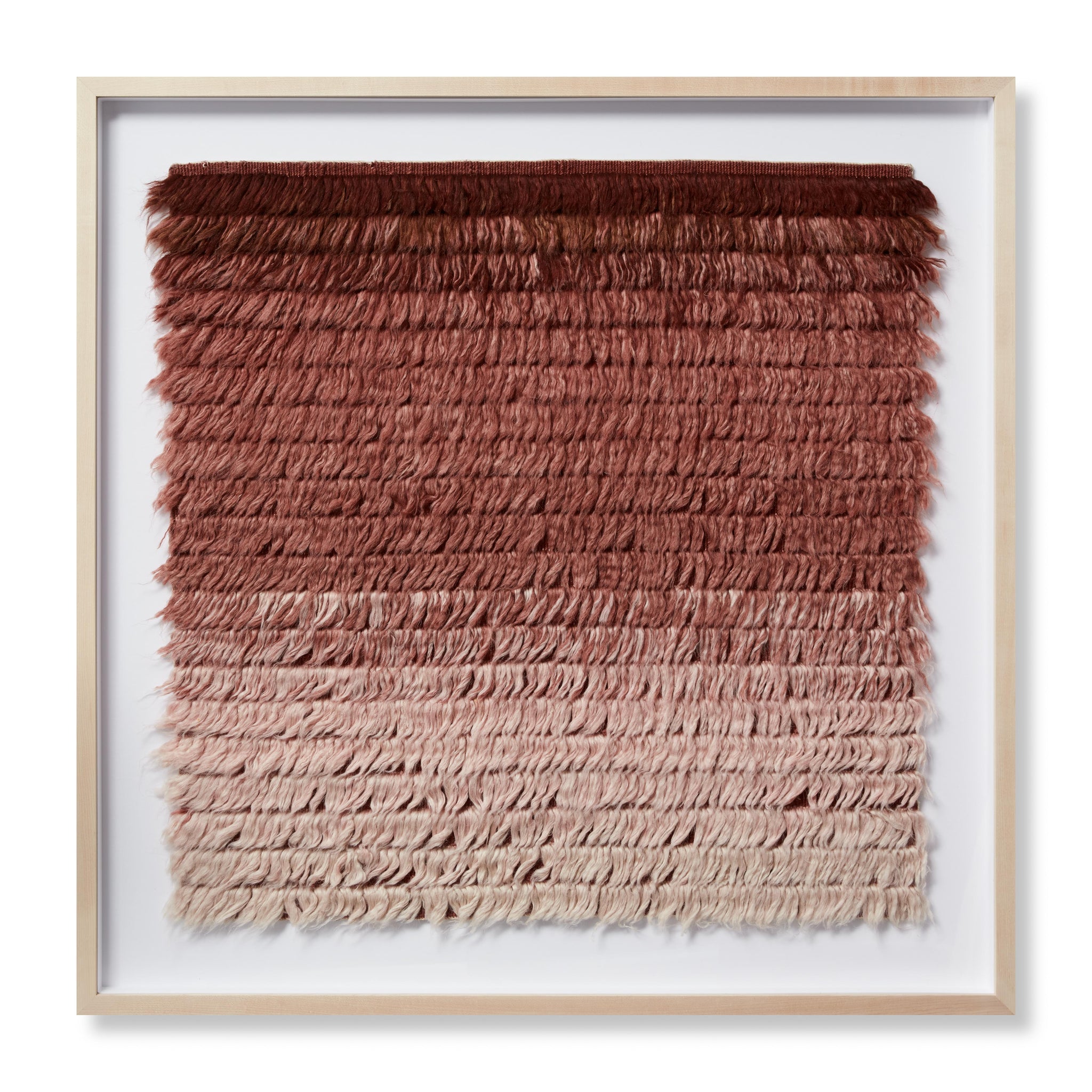 front view of Strawberry Fields Red / Ivory luxury Artwork