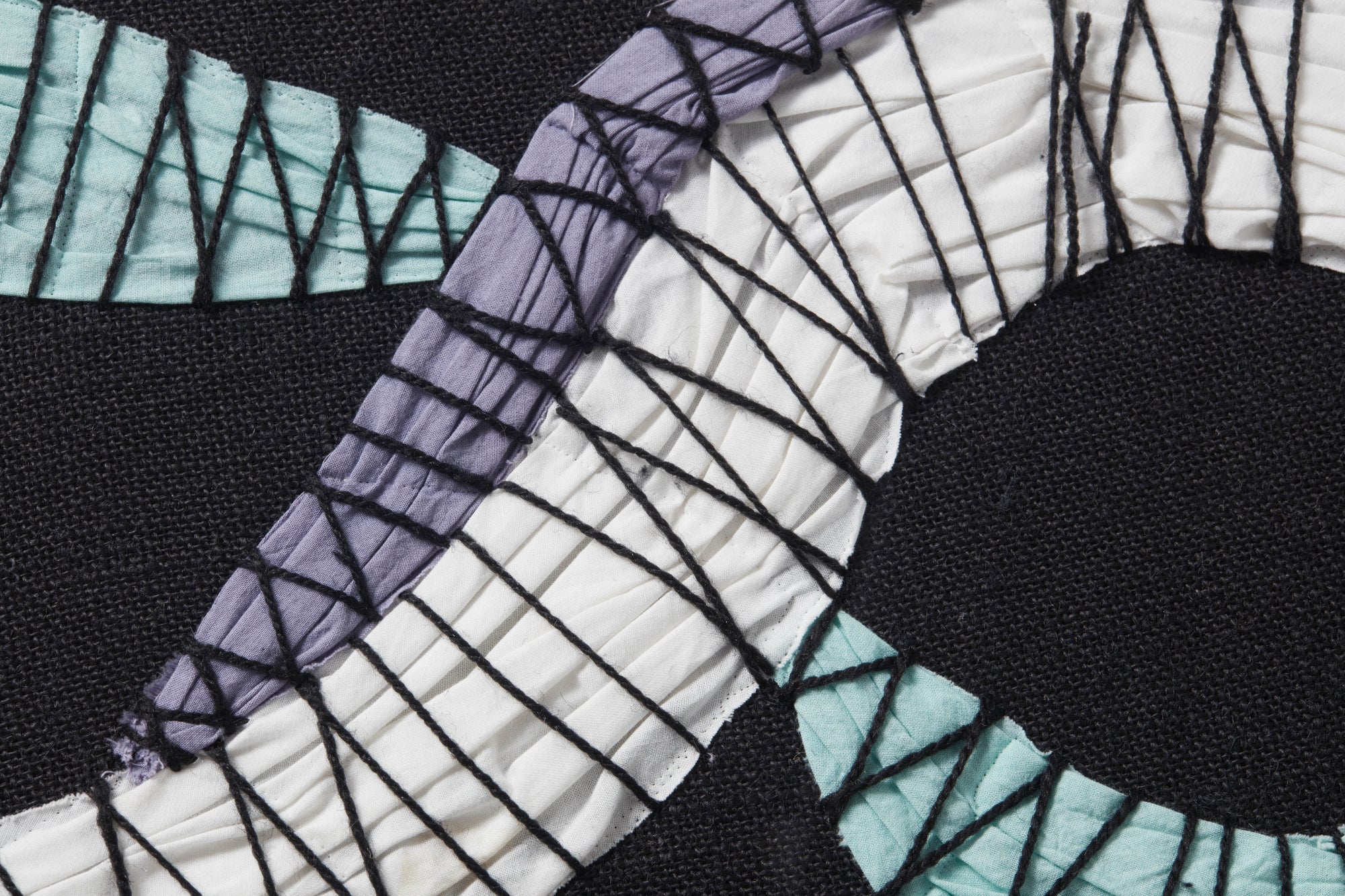 side view of Blogger Black / Blue luxury Artwork