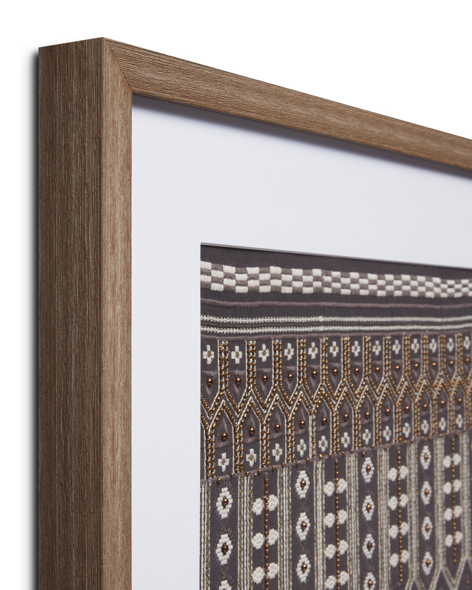 angle view of Diwali Black / Multi luxury Artwork