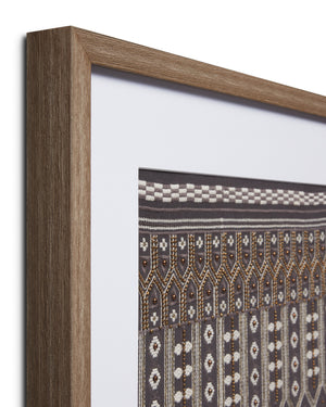 angle view of Diwali Black / Multi luxury Artwork