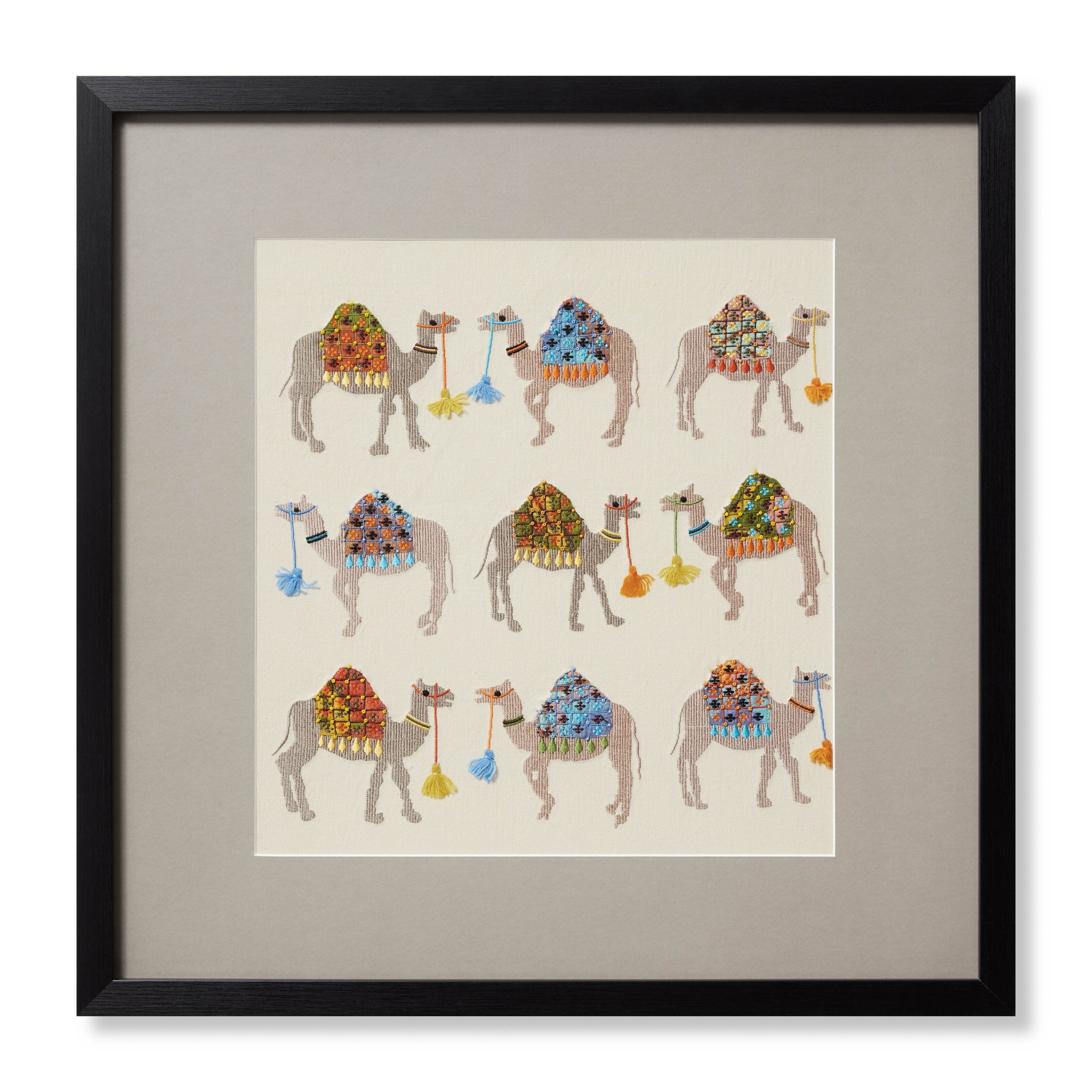 front view of Hump Day Natural / Multi luxury Artwork