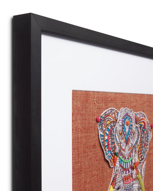 angle view of Pachyderm Rust / Multi luxury Artwork