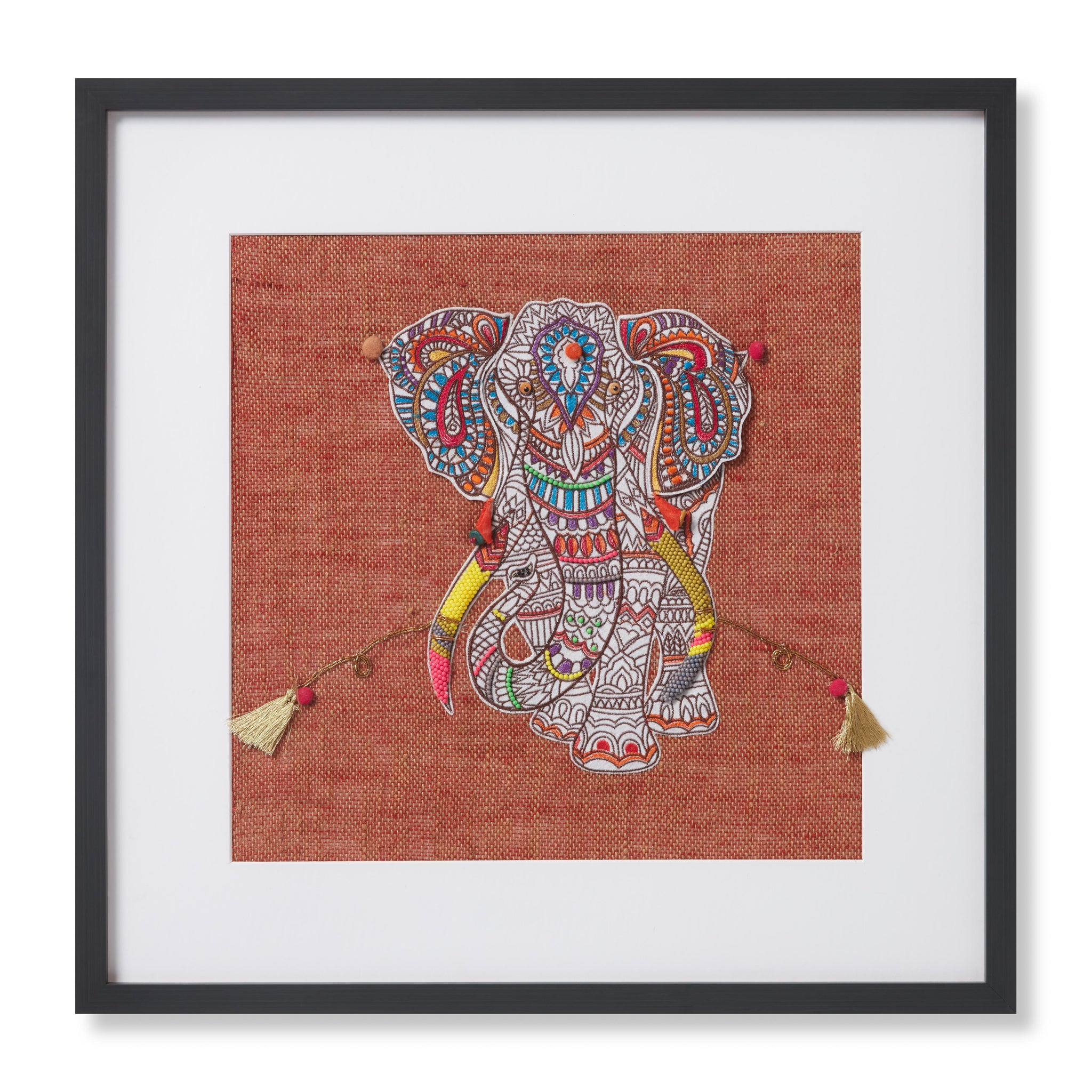 front view of Pachyderm Rust / Multi luxury Artwork
