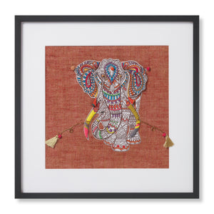 front view of Pachyderm Rust / Multi luxury Artwork