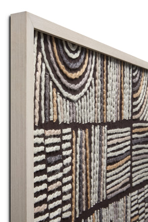 angle view of Lexicon Brown / Beige luxury Artwork