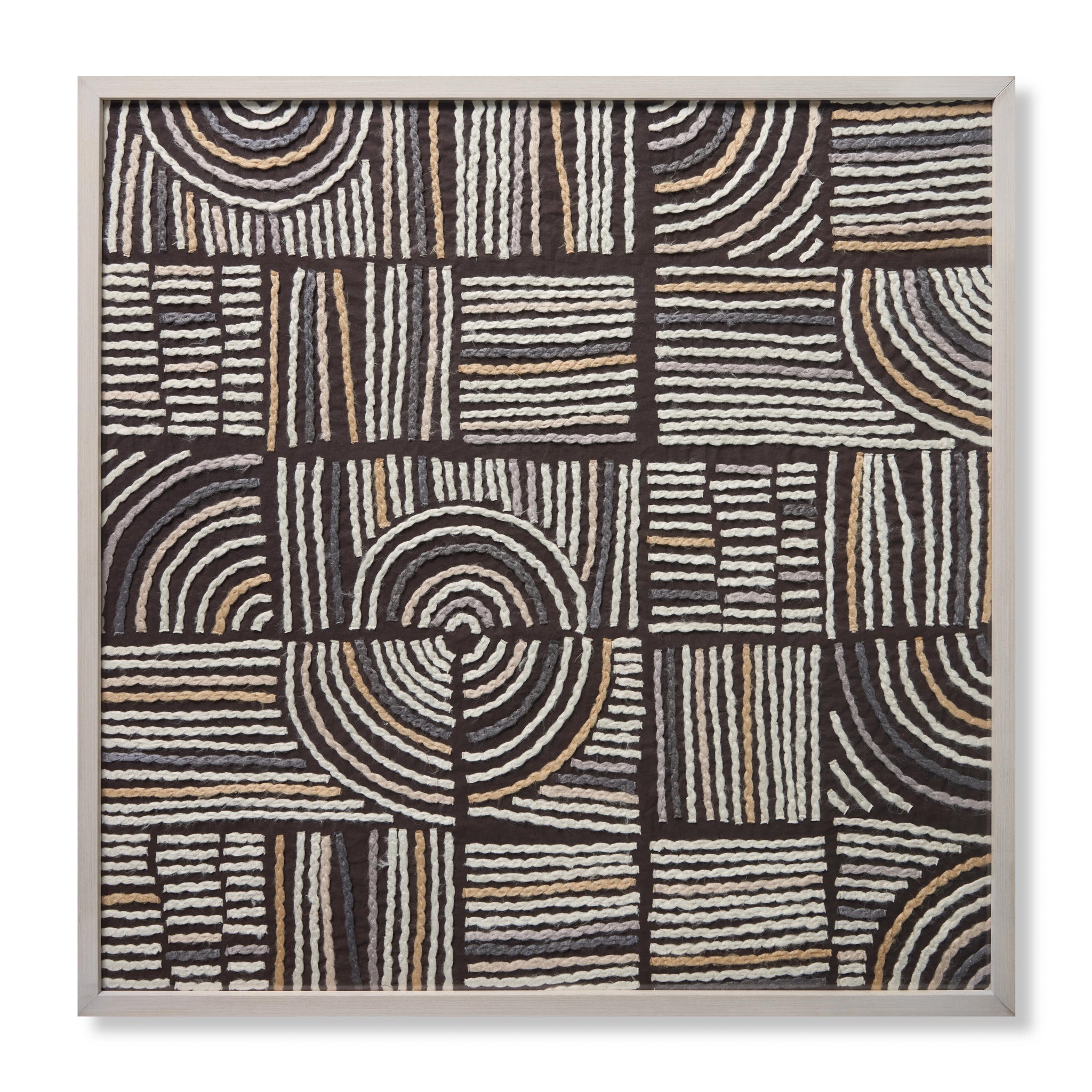 front view of Lexicon Brown / Beige luxury Artwork