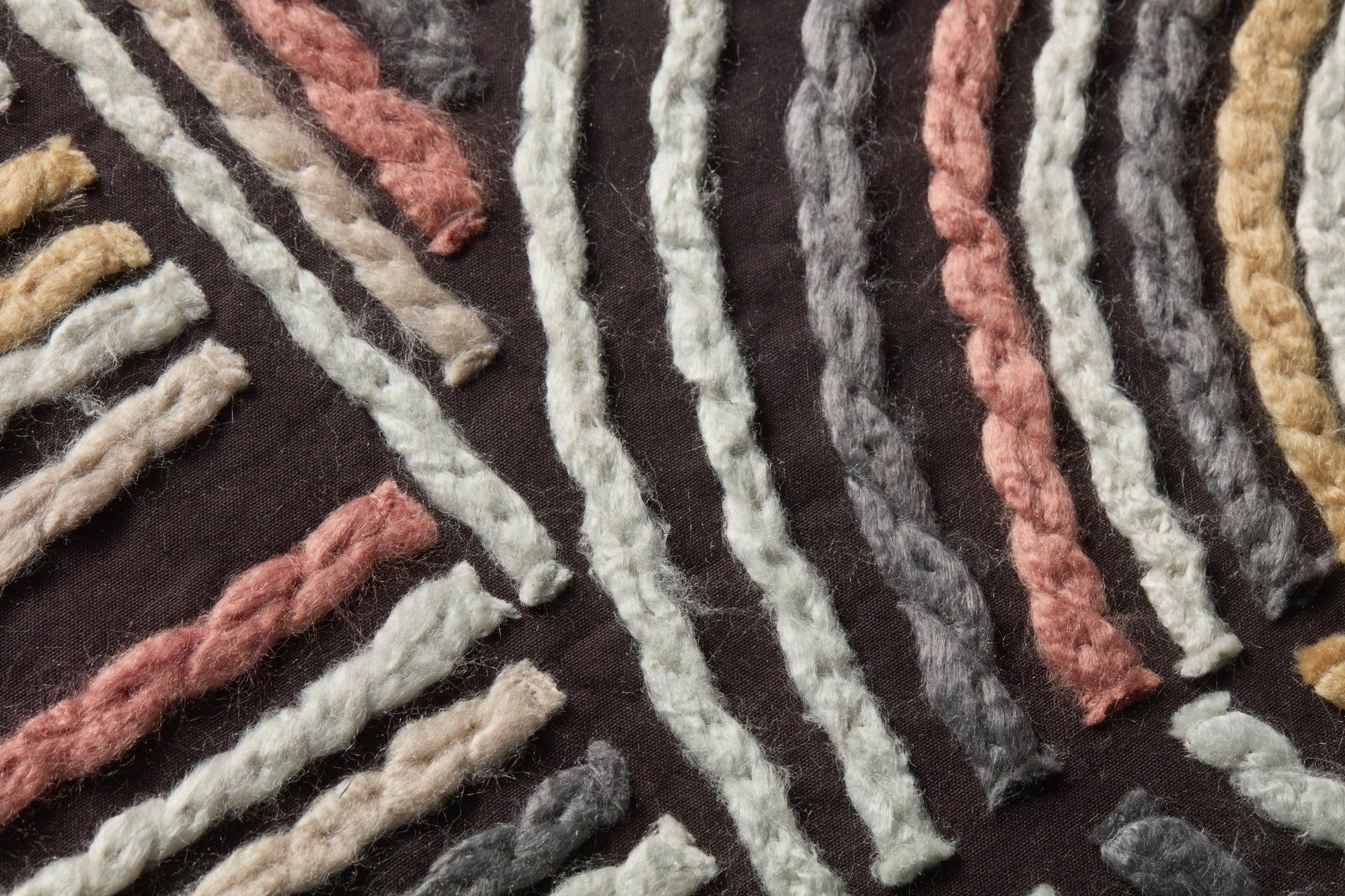 side view of Intermix Brown / Beige luxury Artwork