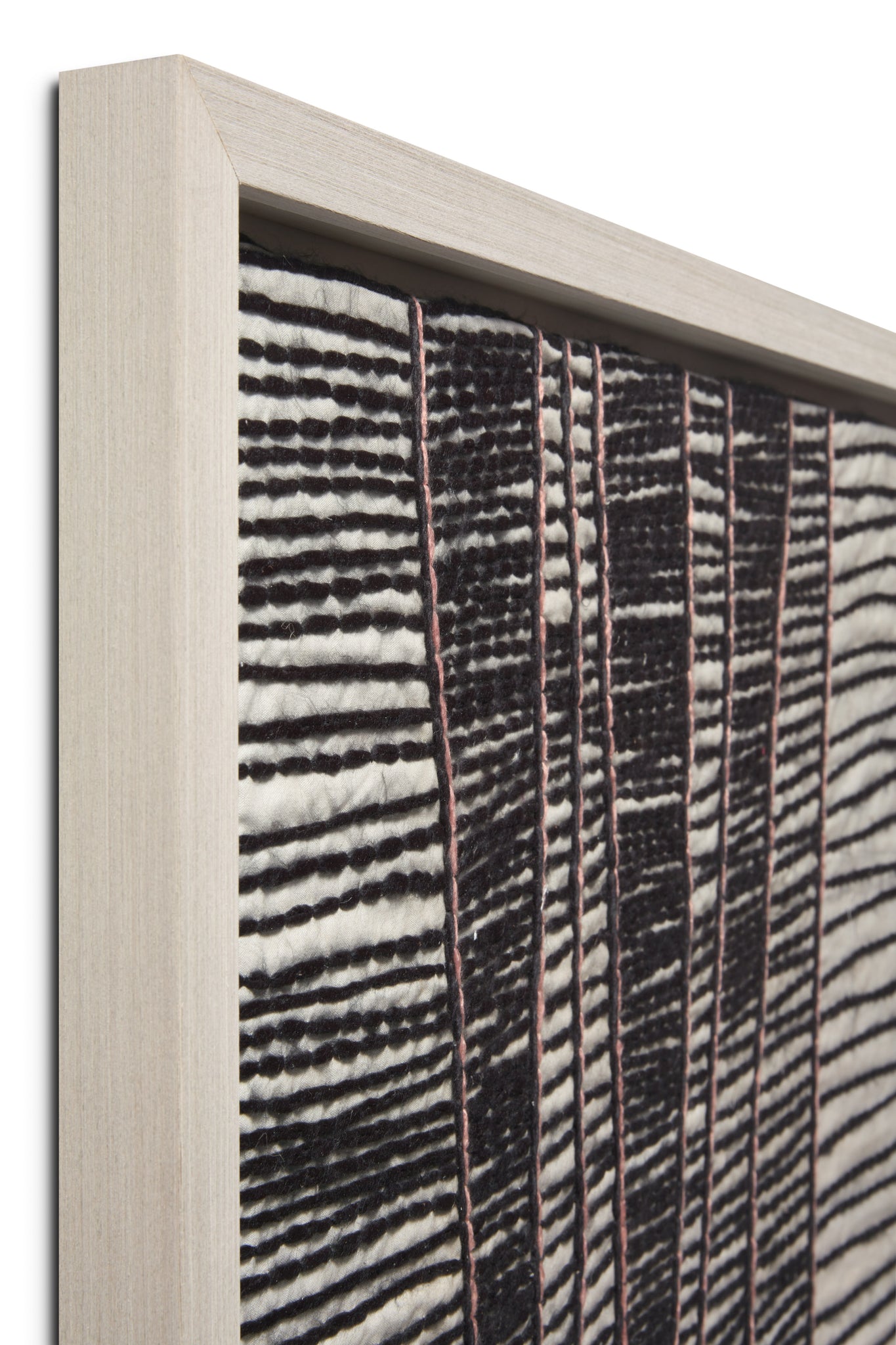 angle view of Migration Ivory / Black luxury Artwork