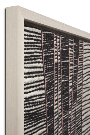 angle view of Migration Ivory / Black luxury Artwork