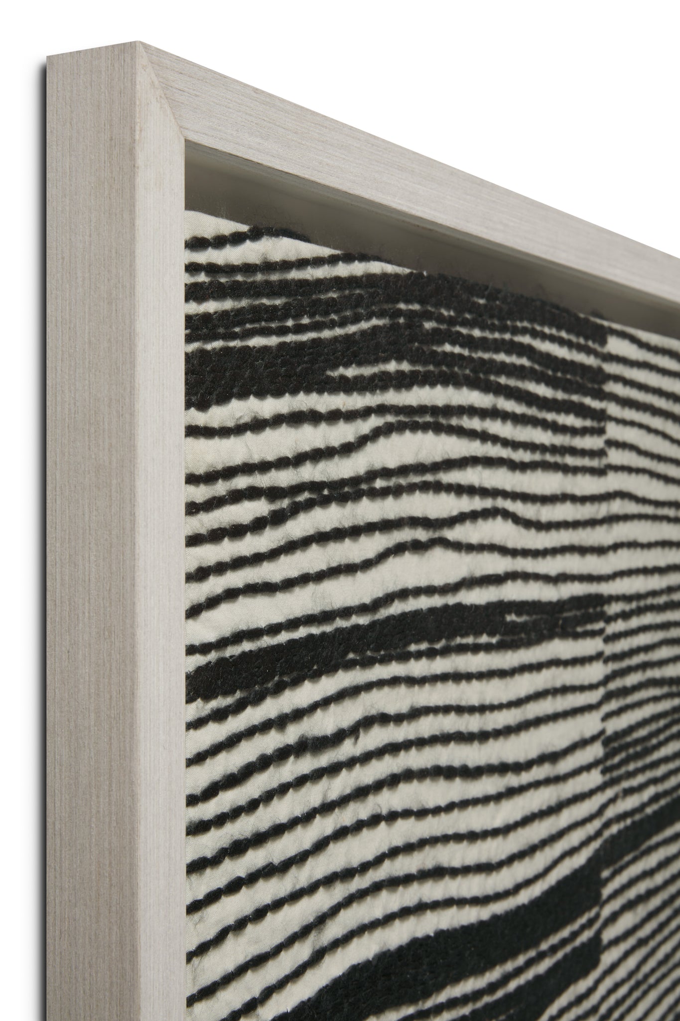 angle view of Frame Work Ivory / Black luxury Artwork