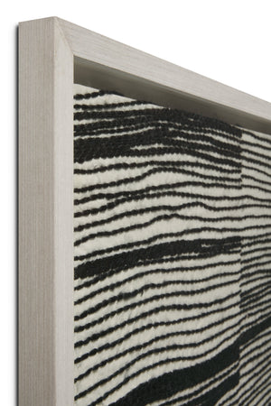 angle view of Frame Work Ivory / Black luxury Artwork
