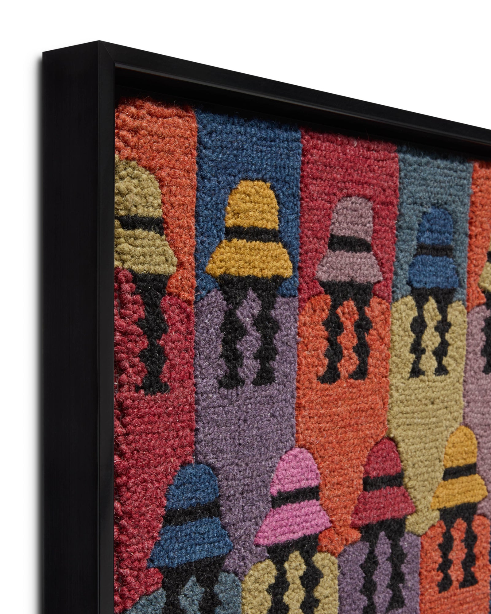 front view of Puno Ladies Multi / Black luxury Artwork