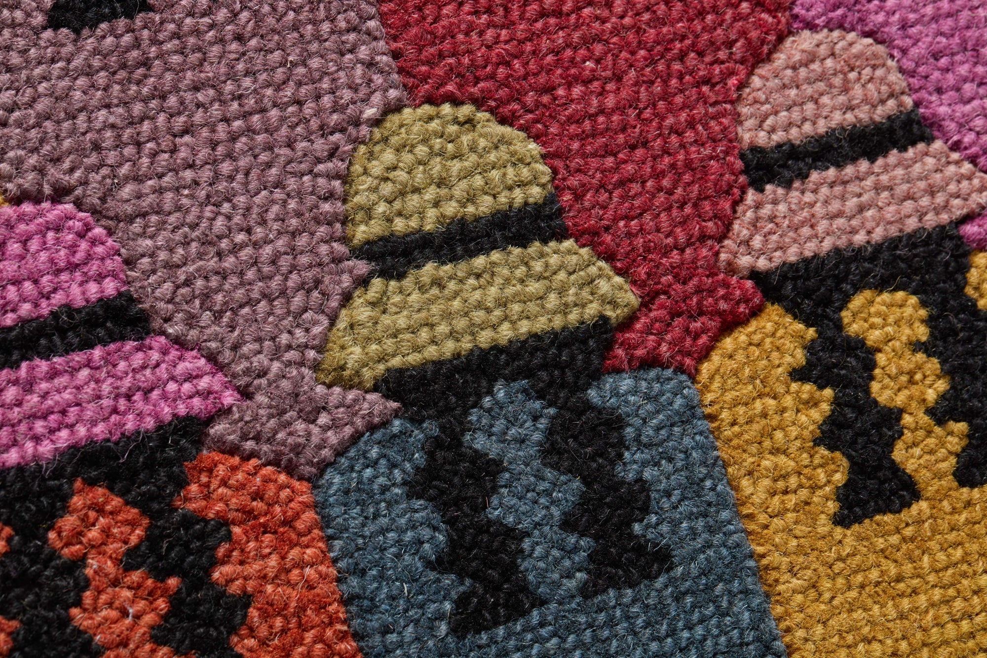 side view of Puno Ladies Multi / Black luxury Artwork