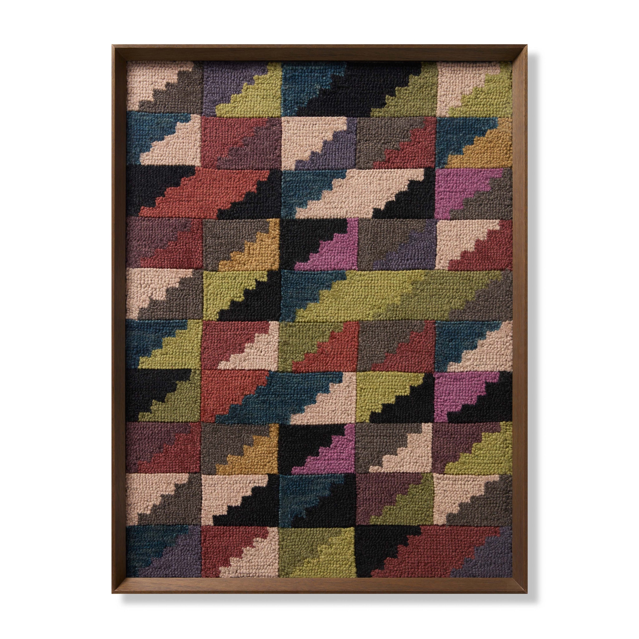 front view of Bolivia Multi / Black luxury Artwork
