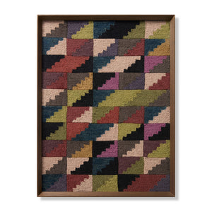 front view of Bolivia Multi / Black luxury Artwork