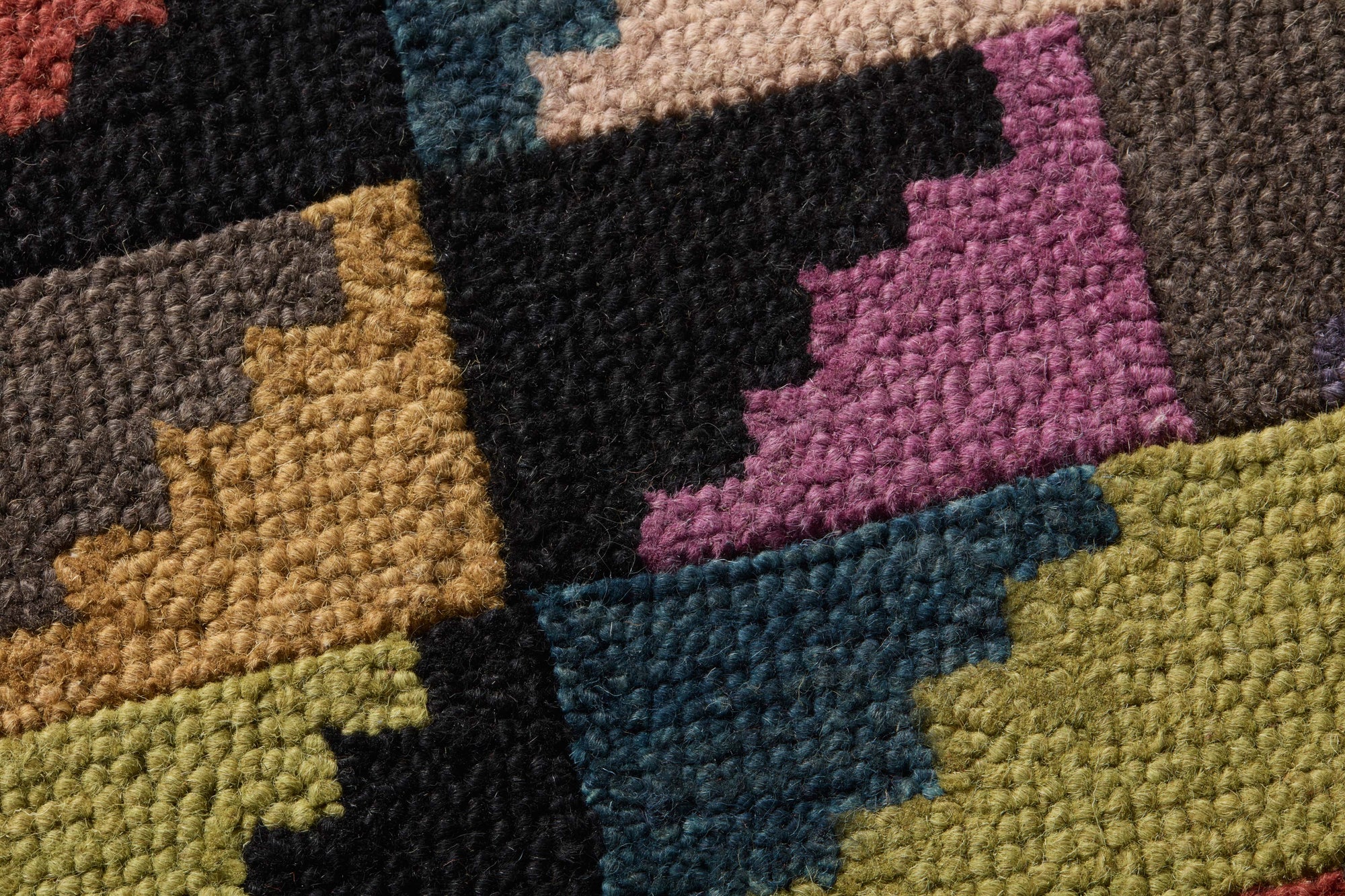 side view of Bolivia Multi / Black luxury Artwork