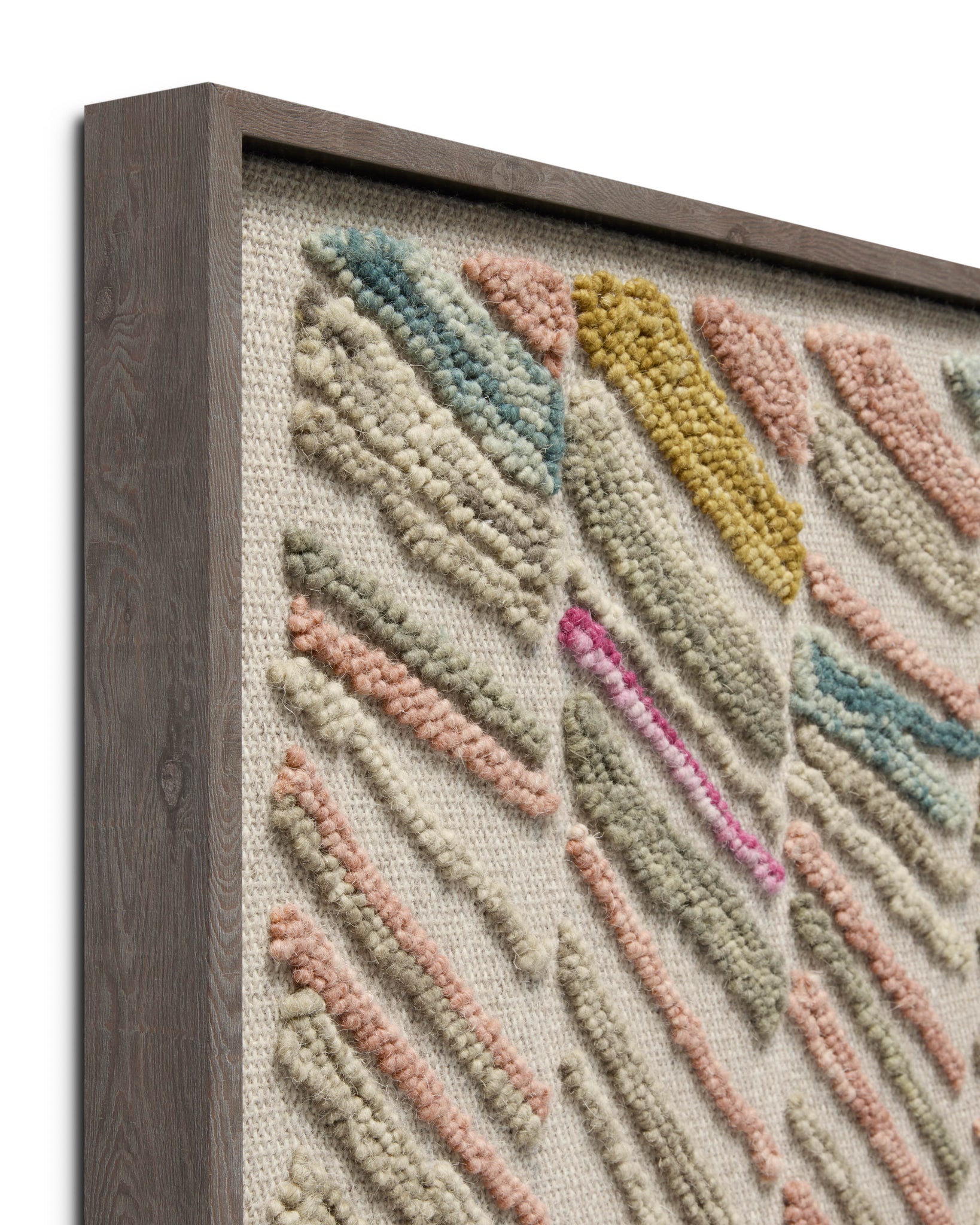 angle view of Swept Up Beige / Multi luxury Artwork