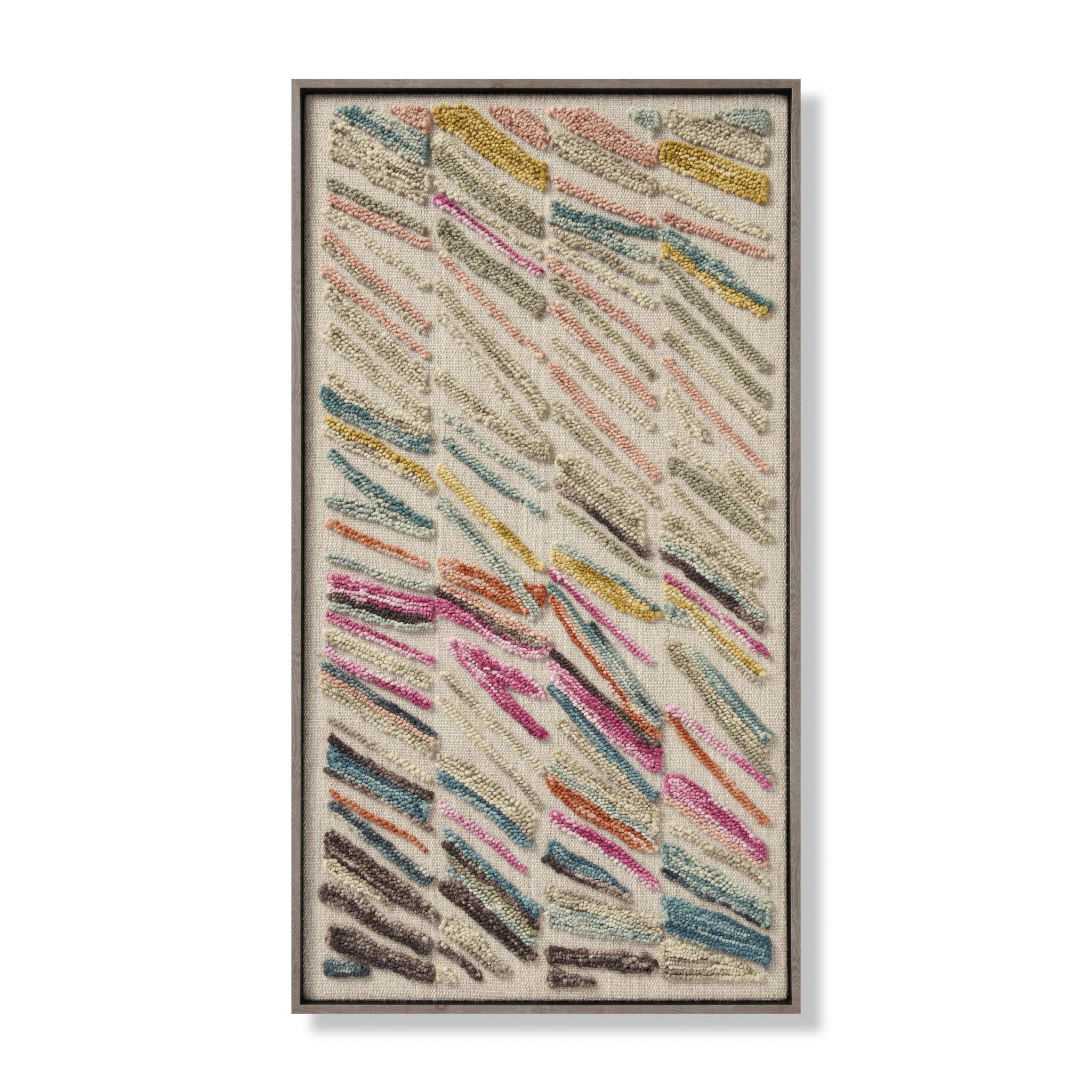 front view of Swept Up Beige / Multi luxury Artwork