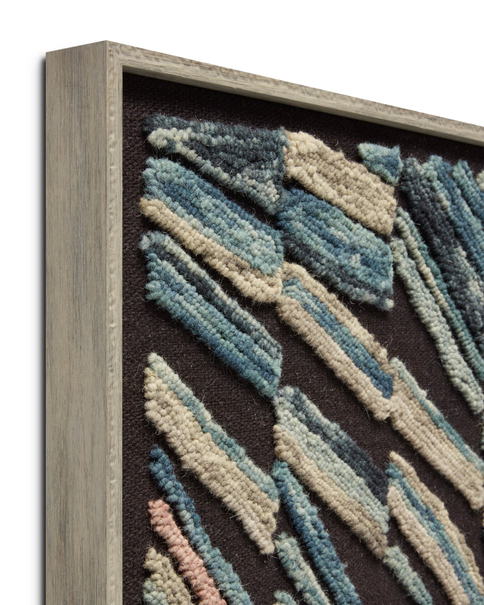 angle view of Bluster Black / Multi luxury Artwork
