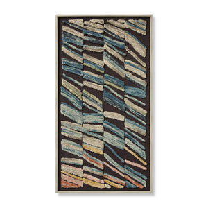 front view of Drafty Black / Multi luxury Artwork