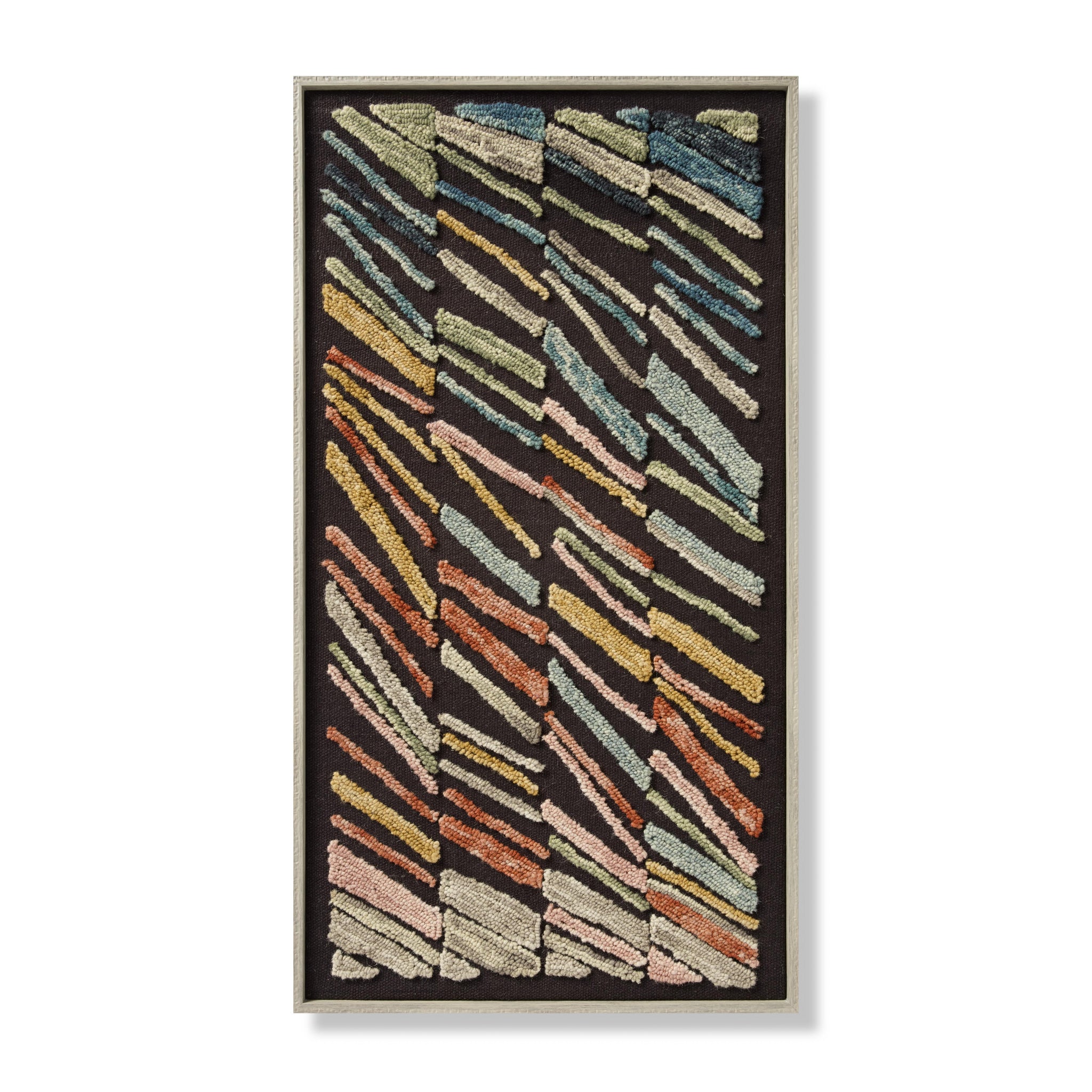 front view of Windblown Black / Multi luxury Artwork