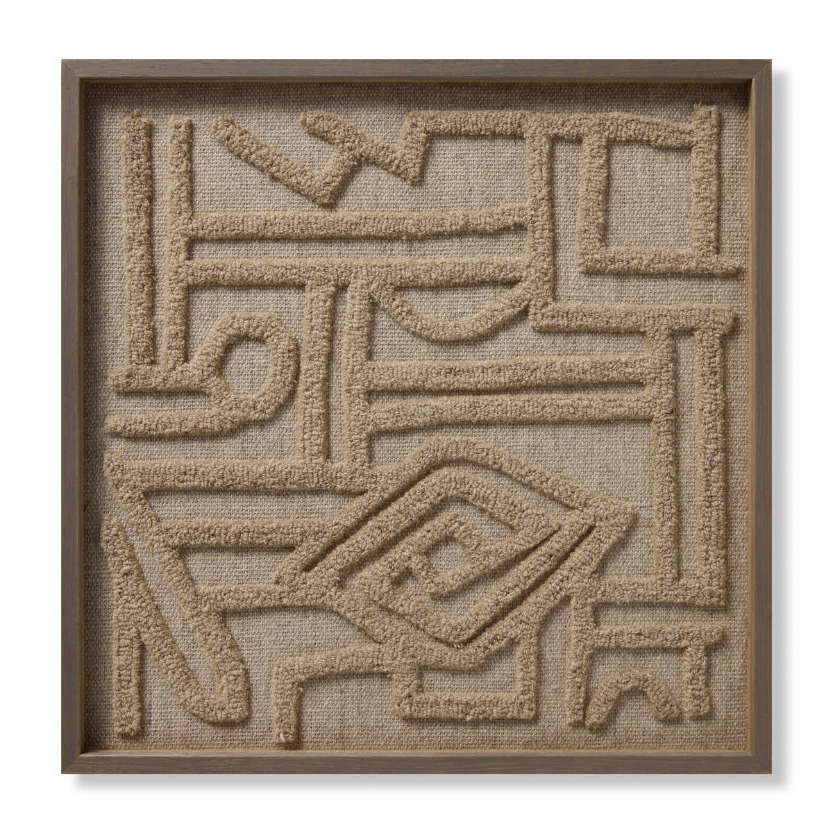 Symbolism Beige / Ivory Rug Art - Aerial Image