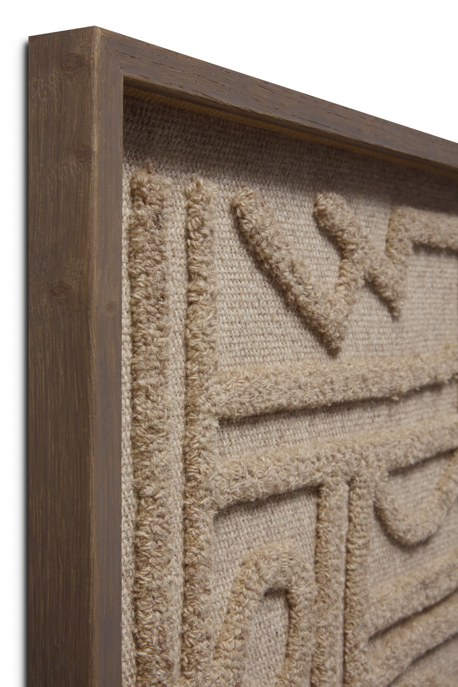 front view of Symbolism Beige / Ivory luxury Artwork