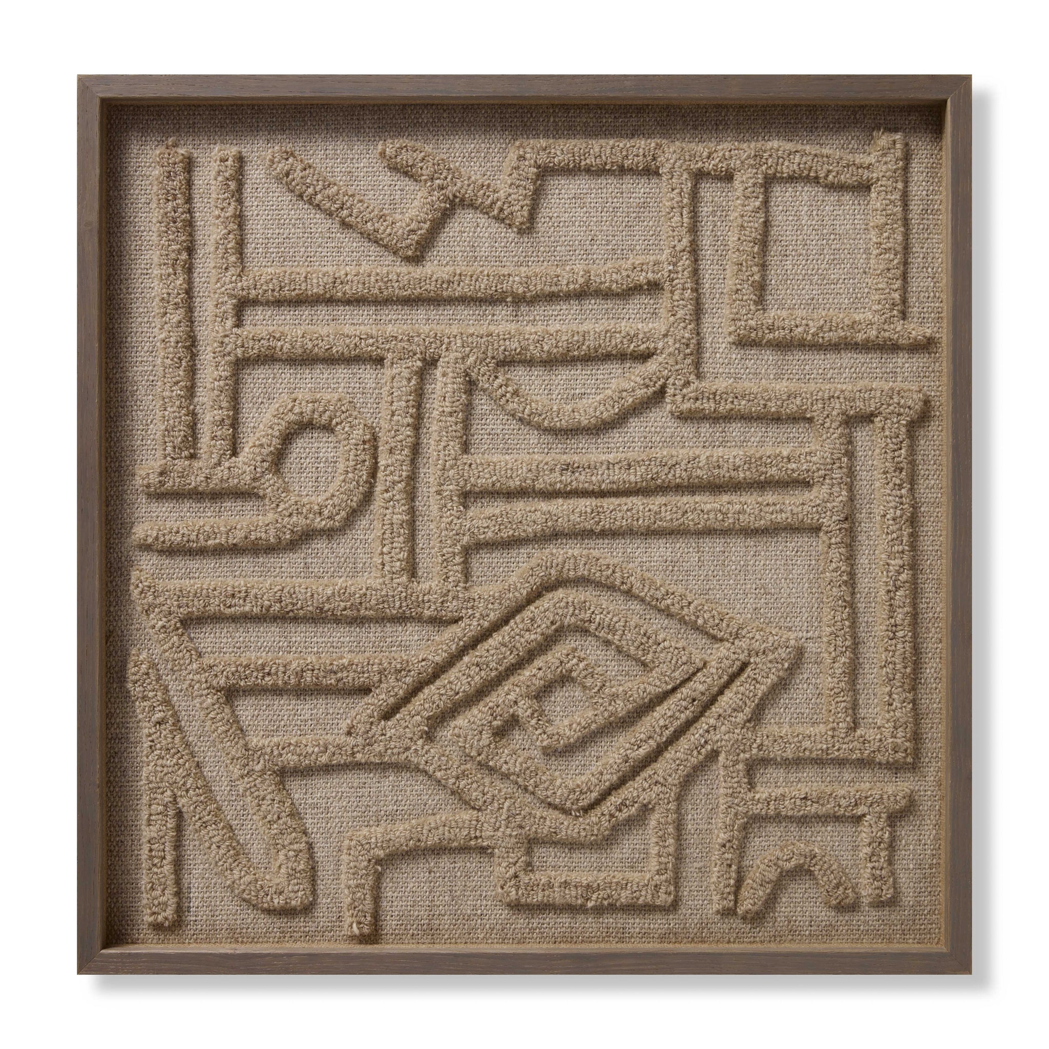 Symbolism Beige / Ivory Rug Art - Aerial Image
