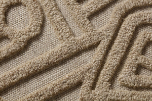 Symbolism Beige / Ivory Rug Art - Macro Detail (H)