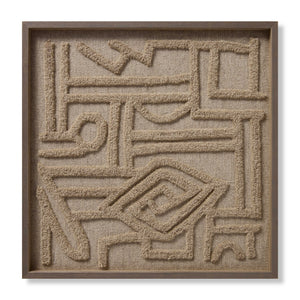 Symbolism Beige / Ivory Rug Art - Aerial Image