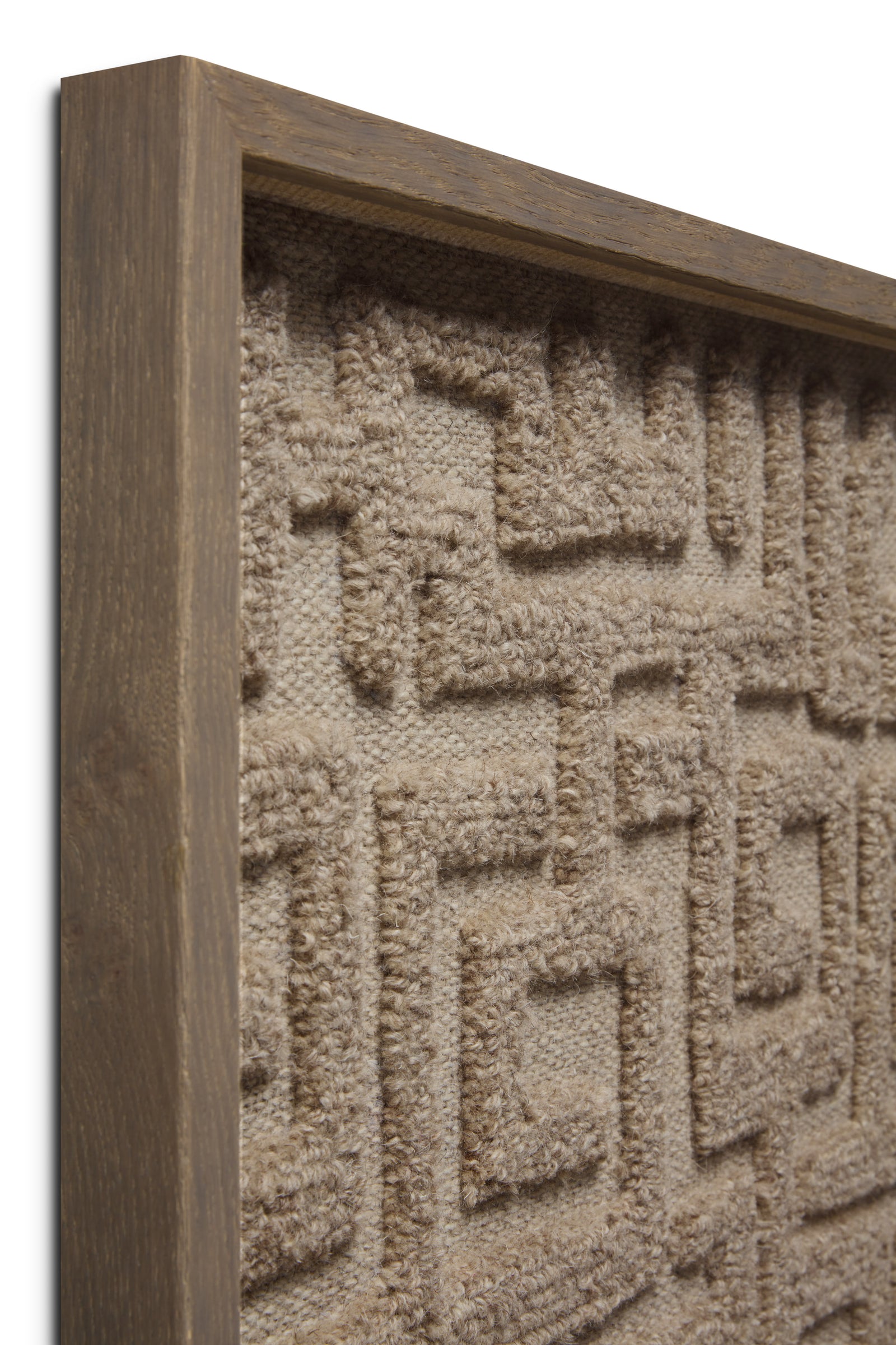 front view of Mythus Beige / Ivory luxury Artwork