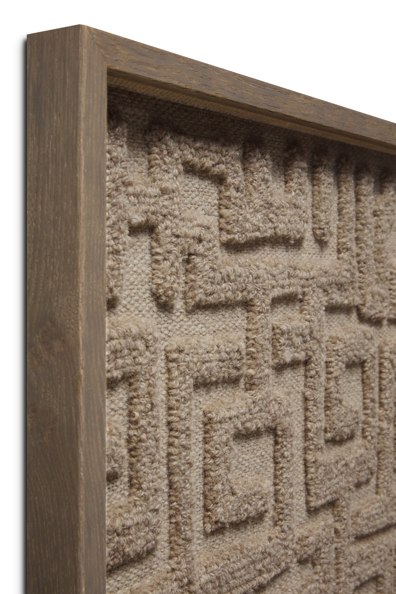 angle view of Mythus Beige / Ivory luxury Artwork