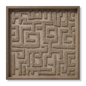 Mythus Beige / Ivory Rug Art - Aerial Image