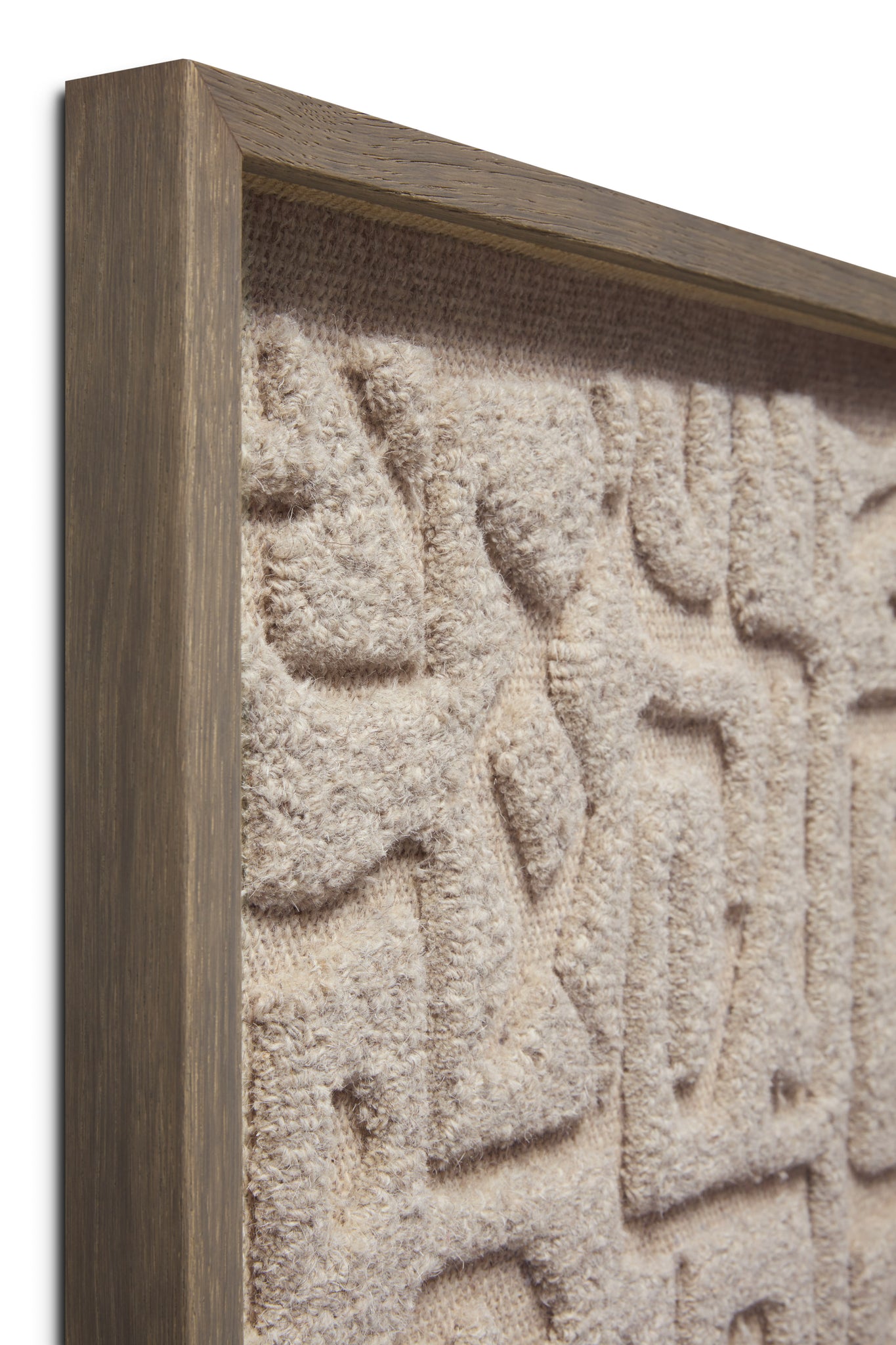 angle view of Token Grey / Ivory luxury Artwork