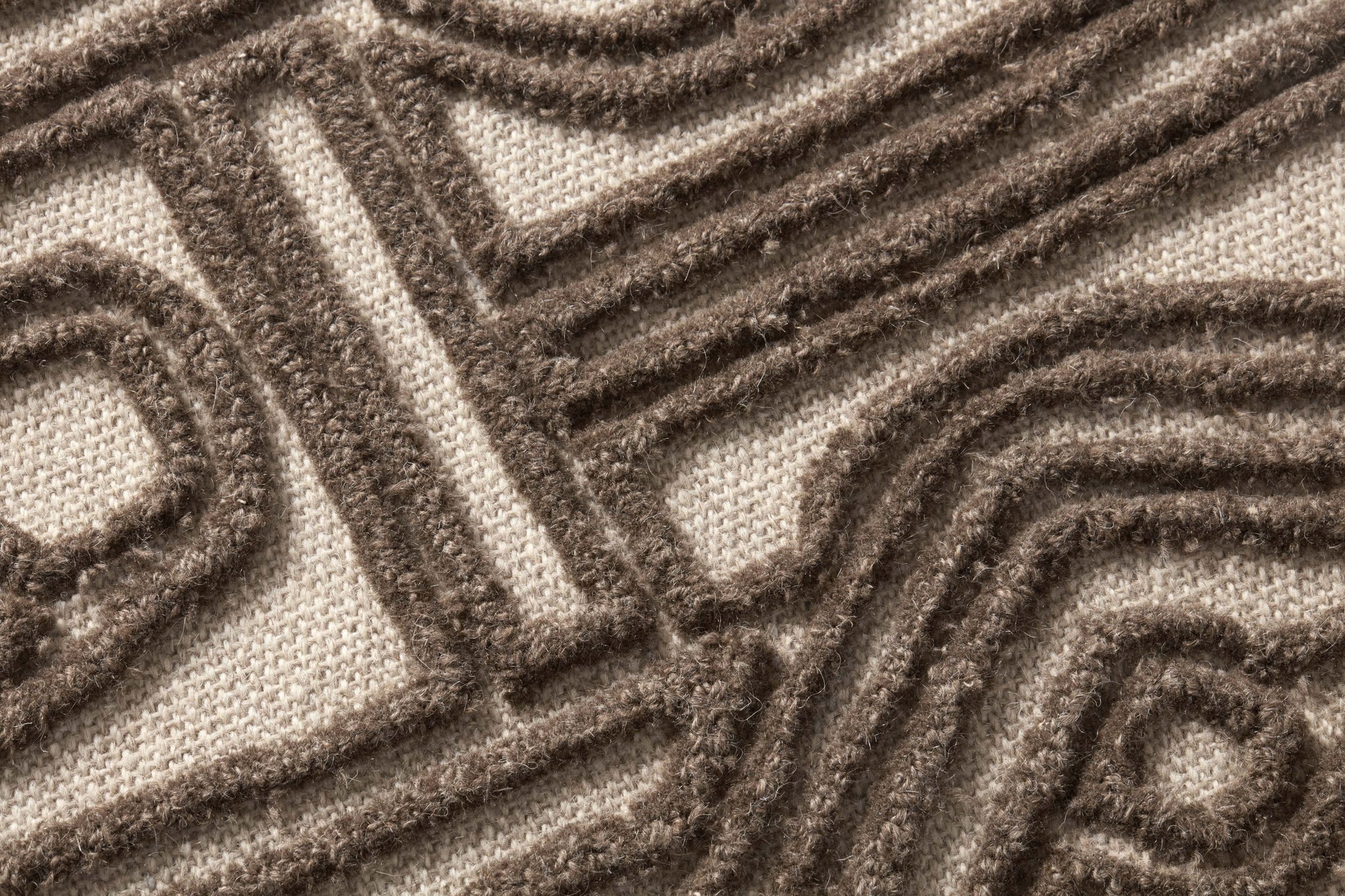 detail view of Allegory Brown / Ivory luxury Artwork
