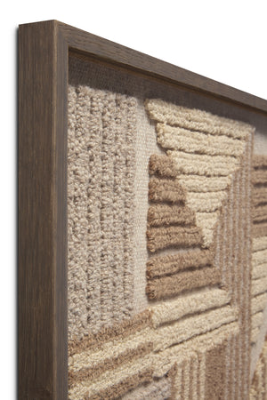 side view of Legendary Grey / Ivory luxury Artwork