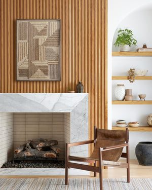 angle view of Legendary Grey / Ivory luxury Artwork