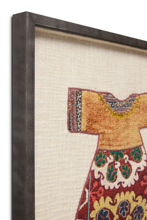 angle view of Alborz Yellow / Multi luxury Artwork