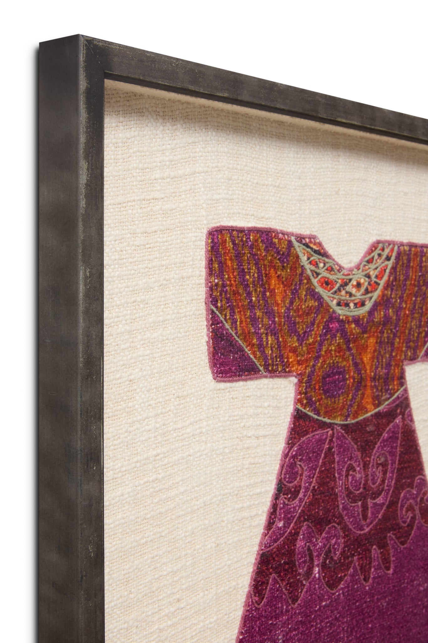 angle view of Zanjan Multi / Ivory luxury Artwork