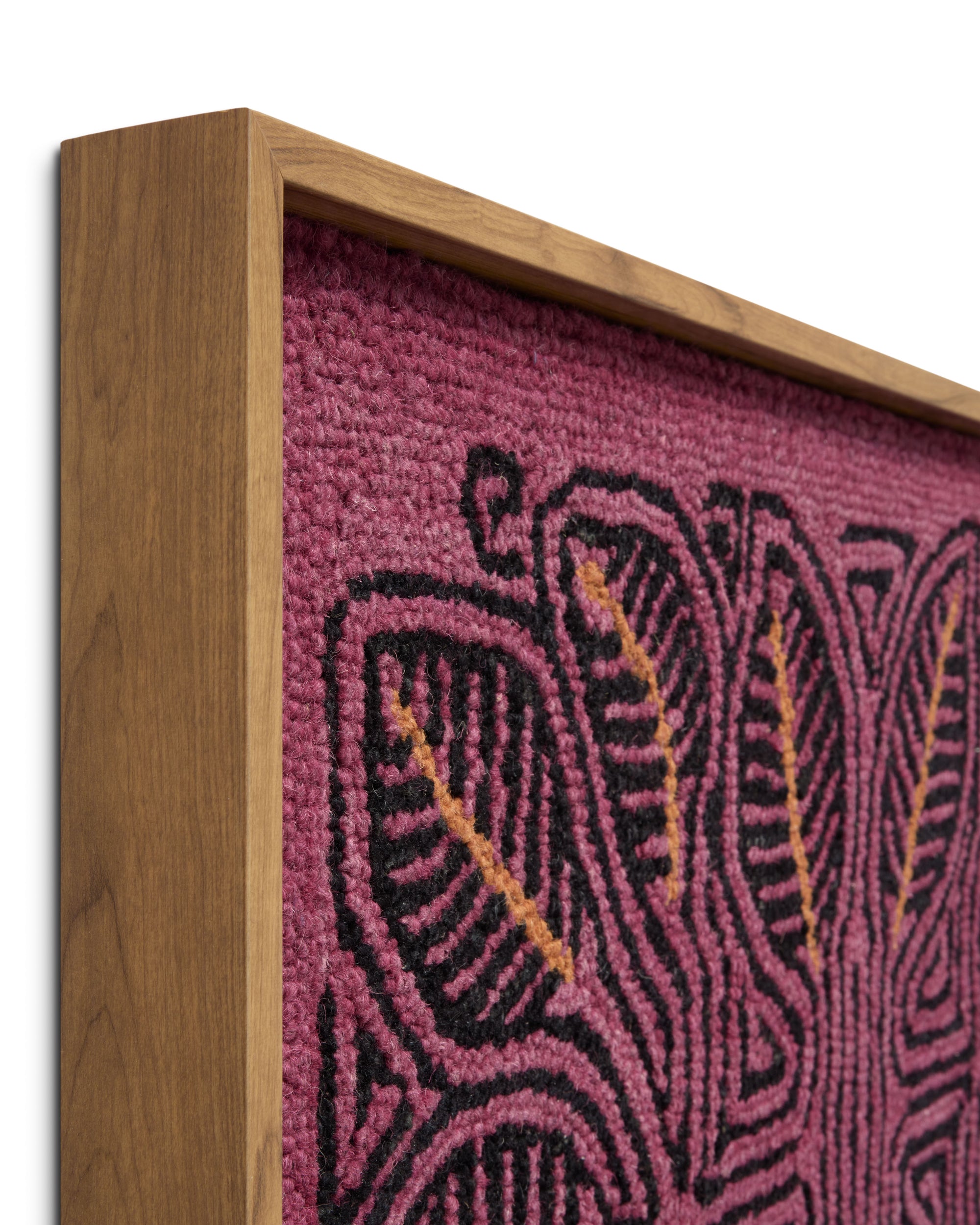 angle view of Cocora Pink / Black luxury Artwork