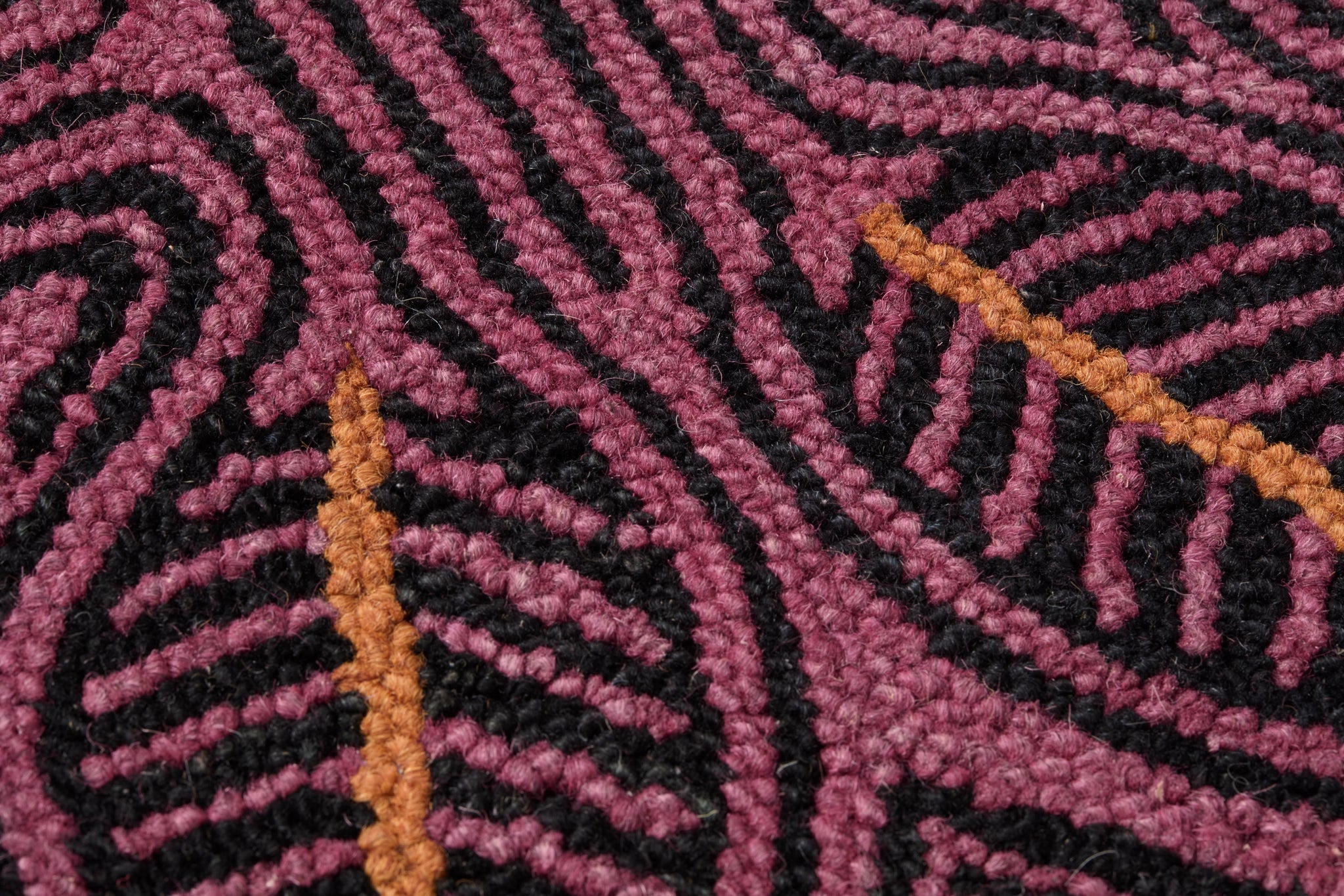 side view of Cocora Pink / Black luxury Artwork