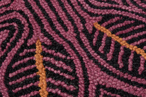 side view of Cocora Pink / Black luxury Artwork