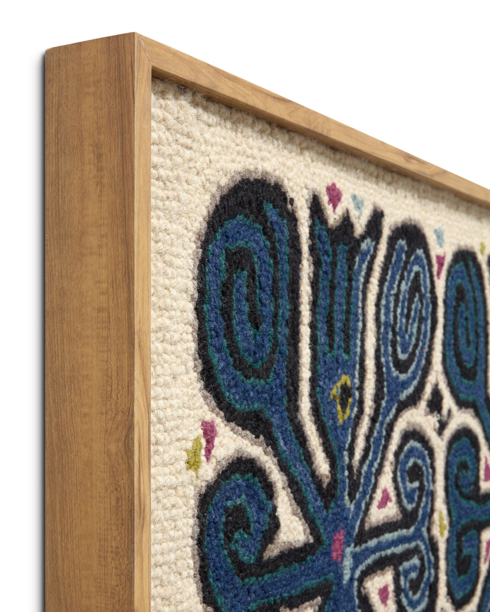 angle view of Lulo Black / Ivory luxury Artwork
