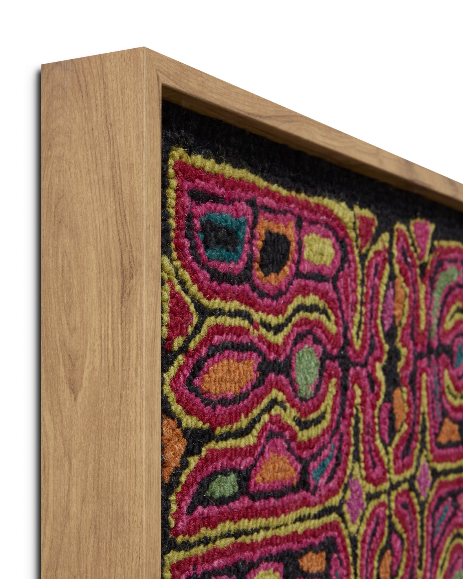 front view of Cattleya Multi / Black luxury Artwork