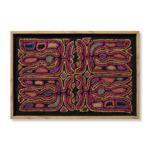 front view of Cattleya Multi / Black luxury Artwork