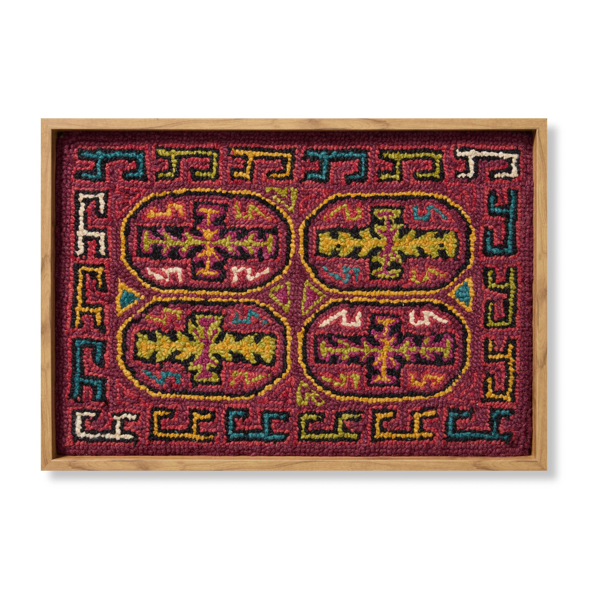 front view of Galu Red / Multi luxury Artwork
