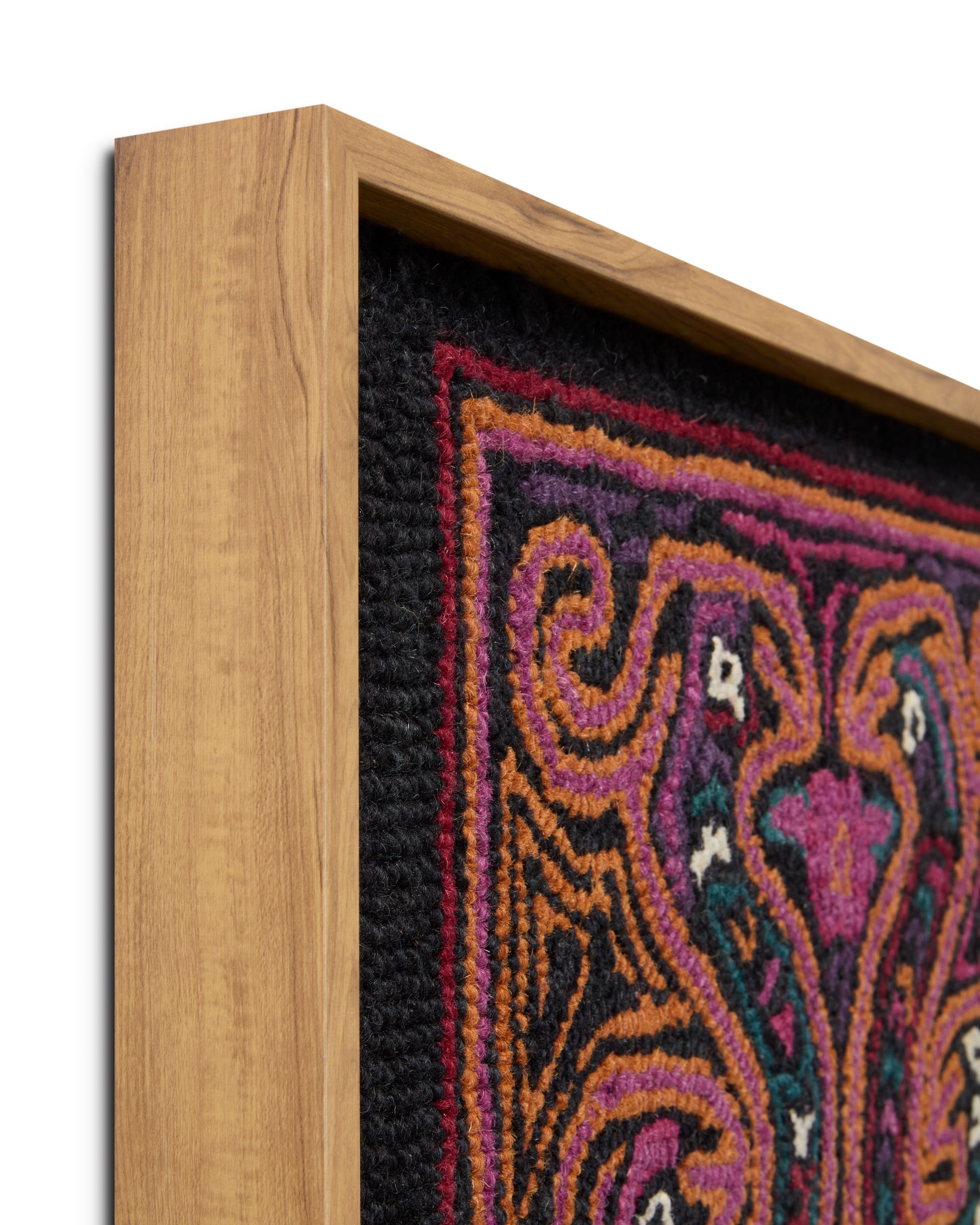 side view of Yala Multi / Black luxury Artwork