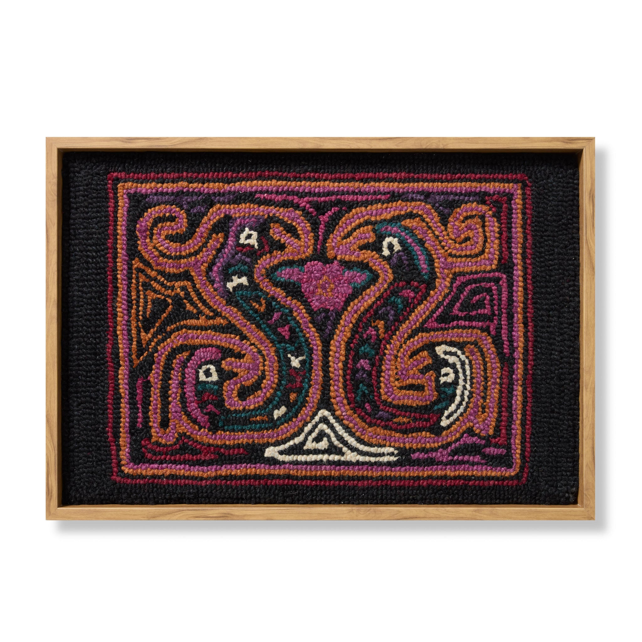 front view of Yala Multi / Black luxury Artwork